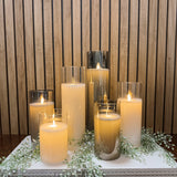 Glass Jar Moving Flame Candles