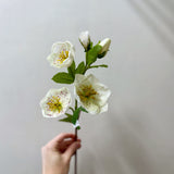 Real Touch Hellebores Stem | White
