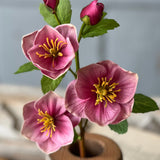 Real Touch Hellebores Stem | Raspberry