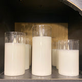 Glass Jar Moving Flame Candles