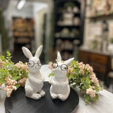 Mini Bunnies with Glasses | Set of 2