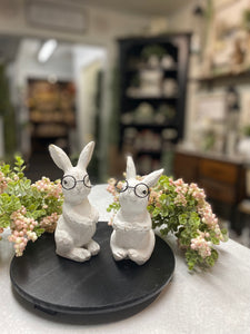 Mini Bunnies with Glasses | Set of 2