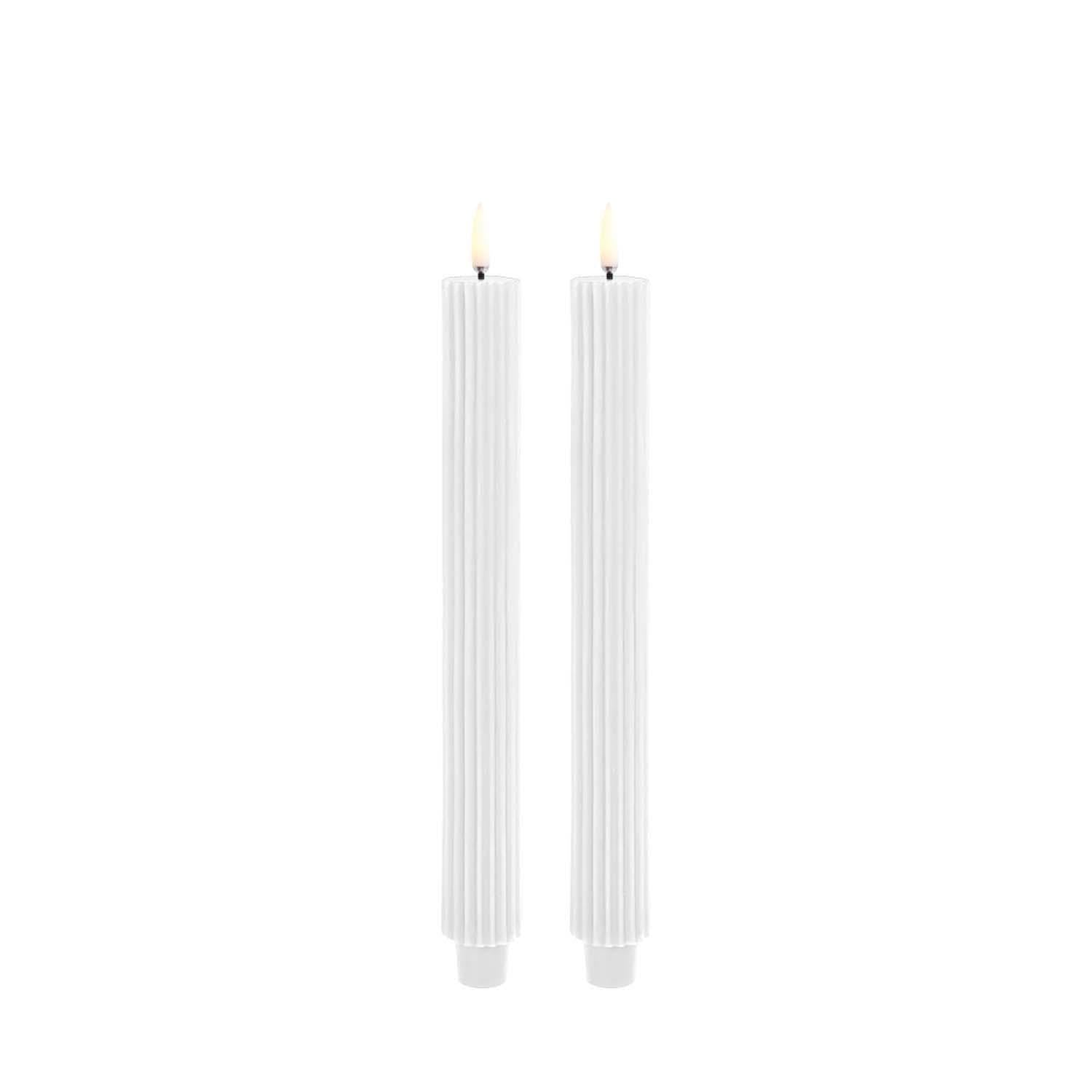 Uyuni Grooved Taper Candle