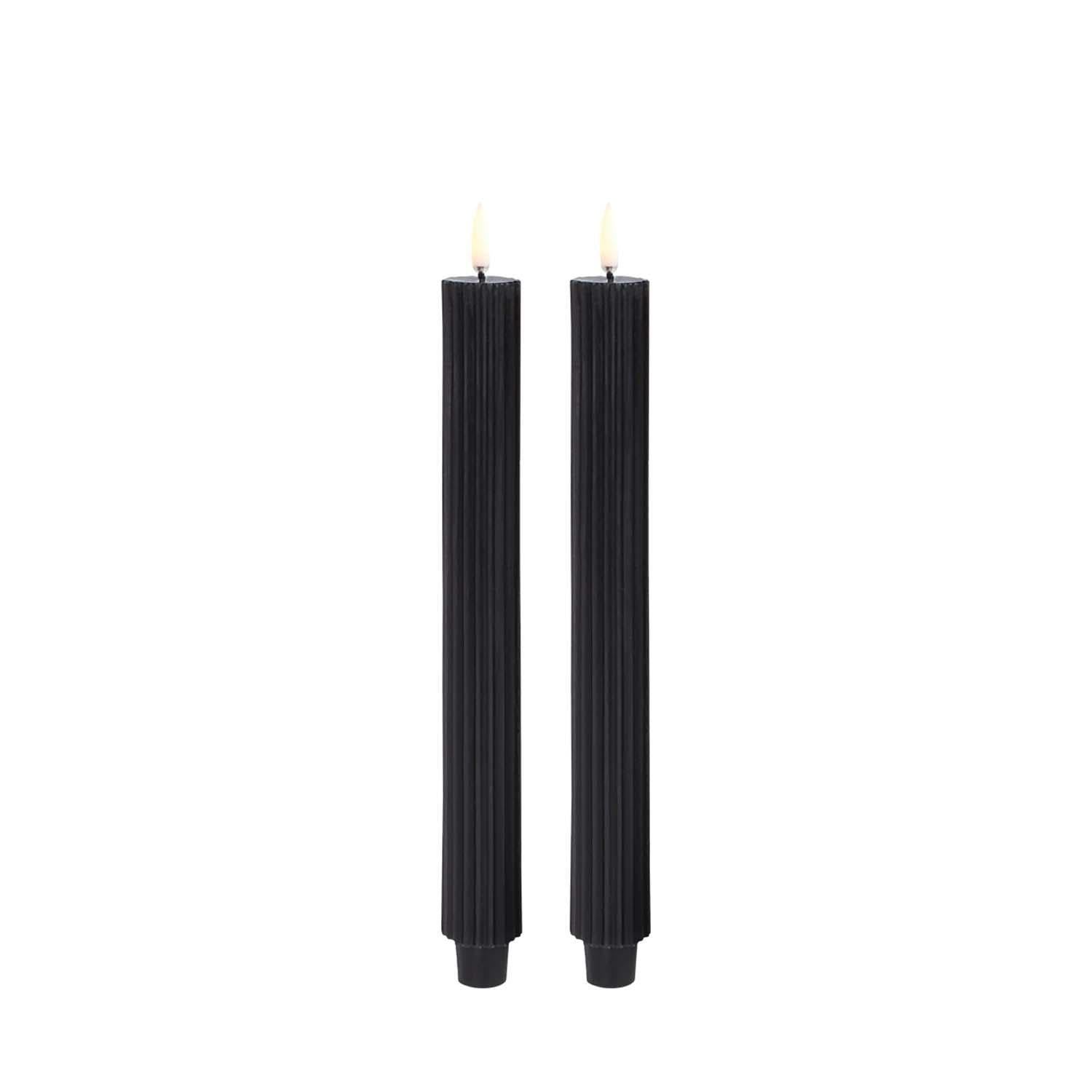 Uyuni Grooved Taper Candle