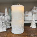 Deer and House Fountain Candle