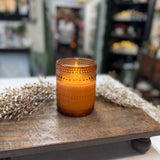 5" Sienna Dotted Glass 3D Flame Candle