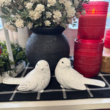 White Love Birds | Set of 2