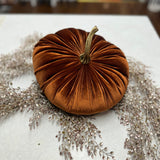 Large Velvet Pumpkin | Assorted Colors