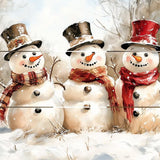 Three Frosty Fellows - Pallet Sign