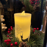 Deer and Tree Fountain Candle