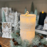 Deer and House Fountain Candle