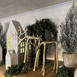 Gold Look Down Deer | Set of 2