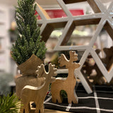 Wood + Enamel Reindeer | Set of 2