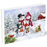 Snowman Family - Shelfie Sign