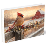 Fencepost Visitor Cardinal - Shelfie Sign
