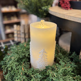 Pine Tree Fountain Candle