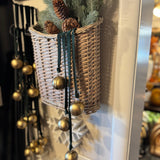 Green Velvet Bell Hanger