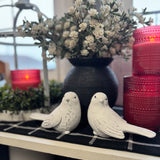 White Love Birds | Set of 2