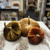 Large Velvet Pumpkin | Assorted Colors