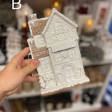 Large Holiday Gingerbread House | 2 Styles