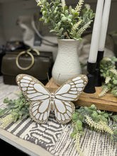Load image into Gallery viewer, Whitewashed Standing Butterflies | 2 assorted
