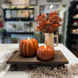 5” Orange Pumpkin Candle