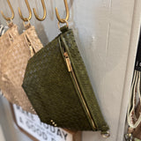 Westlyn Woven Crossbody Bag - Olive