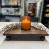 5" Sienna Dotted Glass 3D Flame Candle