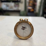 Round Gold Bow Frame