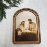 Arch Top Nativity Framed Art: 8.25x11"