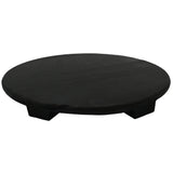 Black Wooden Pedestal Stand