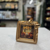 Square Gold Bow Frame