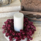 Wil-O-Wisp Candle Ring | 10" | Sangria