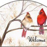 Cardinal Pair - Outdoor Plaque