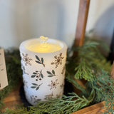 Gold Snowflake and Branch Fountain