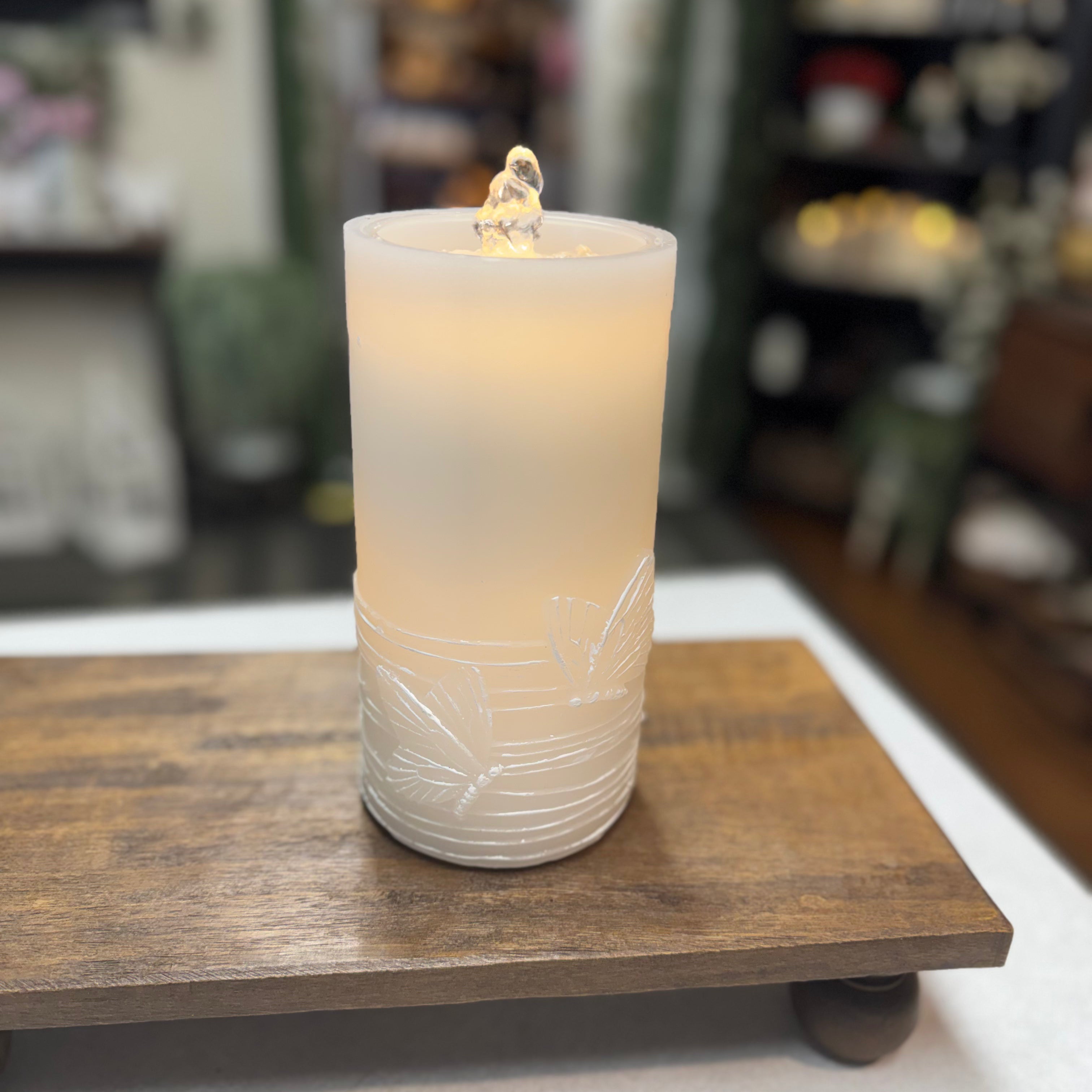 Butterfly Water Fountain Candle