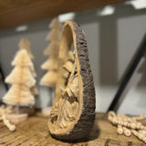 Nativity Scene in Log