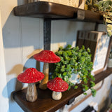 Mango Wood Mushrooms | Set of 3