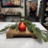 3.25" Red Dotted Glass 3D Flame Candle