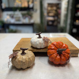 Carved Rustic Pumpkin | Set of 3