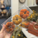 Mini Velvet Pumpkins | Set of 3
