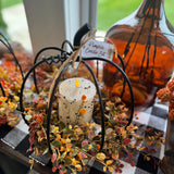 Iron Pumpkin Candle Set