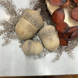 Wicker Top Acorns | Set of 3