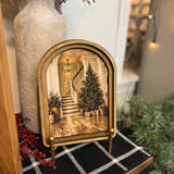 Arch Top Christmas Entry Framed Art  : 6x8”