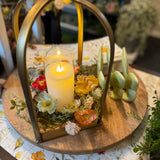 4" Wildflower Poppy Candle Ring