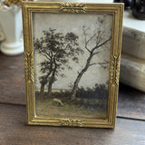 Pasture's Edge | Gold framed Print