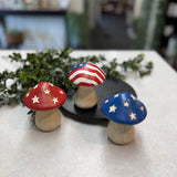 Patriotic Mushrooms | Set of 3