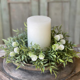 Thimble Buds Candle Ring | 4.5" | Cream