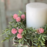 Thimble Buds Candle Ring | 4.5" | Pink