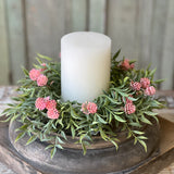 Thimble Buds Candle Ring | 4.5" | Pink